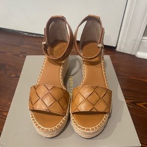 FrancoSarto brown wedge worn once